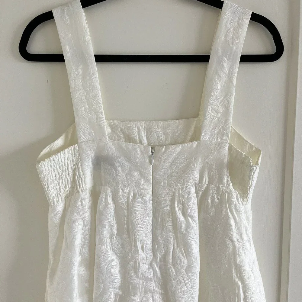 Amanda Uprichard Mitzi Floral Jacquard Dress - White S - Picture 6 of 12